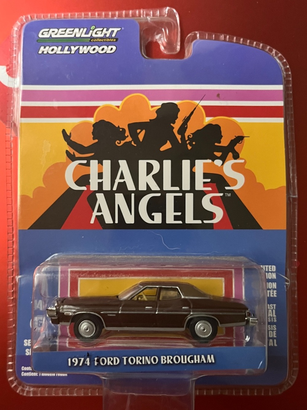 GreenLight Hollywood Charlie's Angels 1974 Ford Torino Brougham - Brown